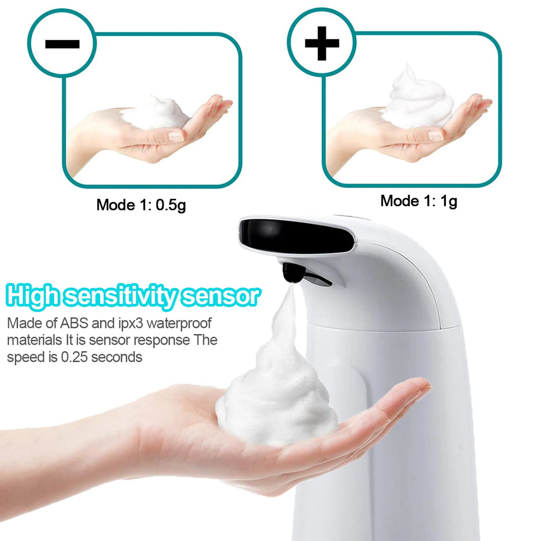 0.25 Fast Foam Soap Dispenser Hand Wash Washer Infrared 3 Adjustable Foaming Grades Intelligent Foam Soap Dispenser Wholesale