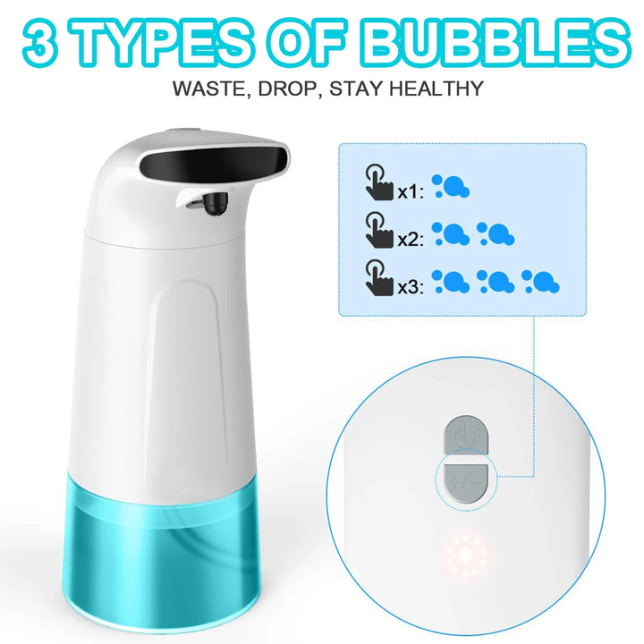 0.25 Fast Foam Soap Dispenser Hand Wash Washer Infrared 3 Adjustable Foaming Grades Intelligent Foam Soap Dispenser Wholesale